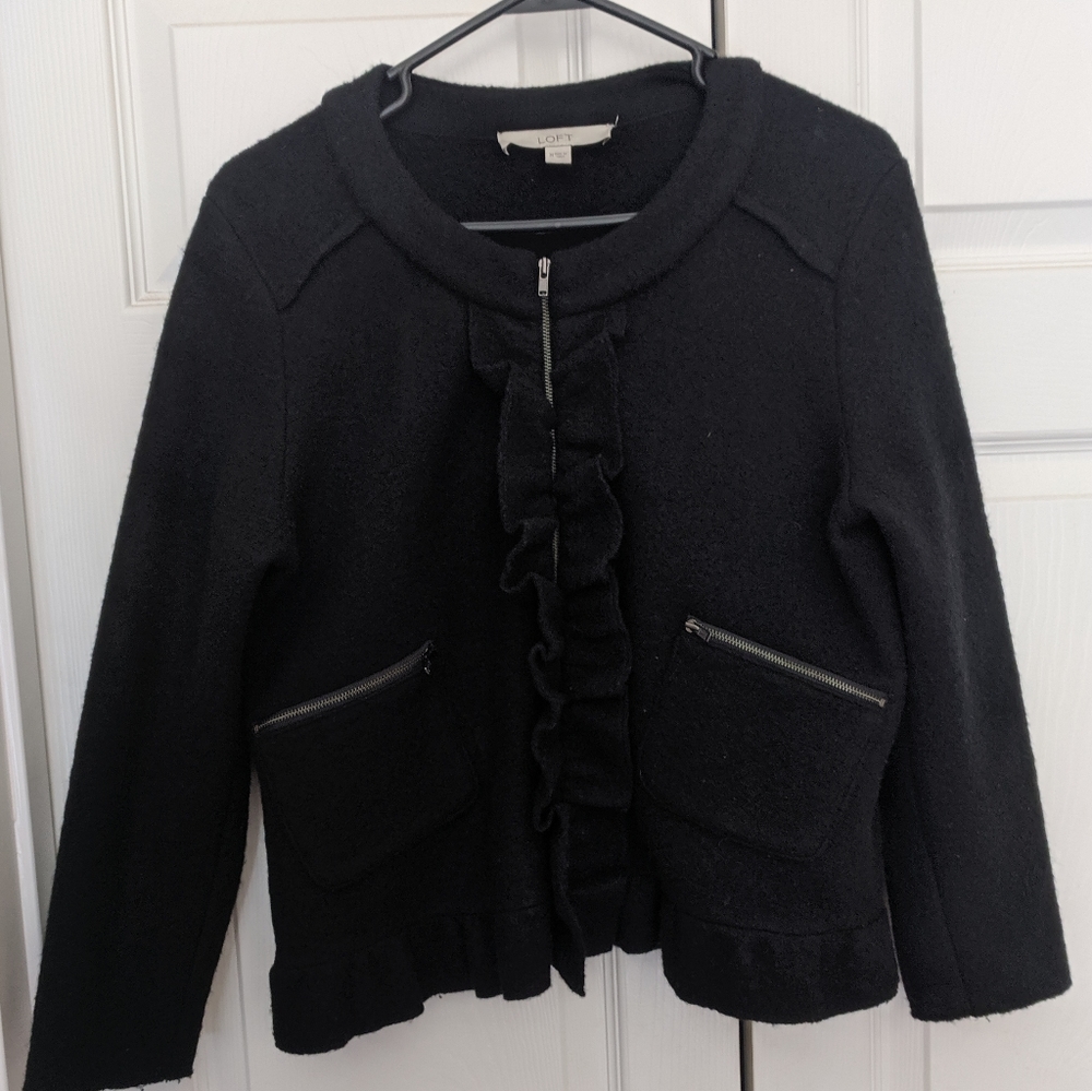 Black Wool LOFT Jacket